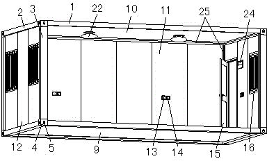 Construction method and structure of spliced type standard temporary houses