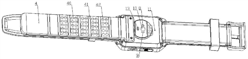 Low-power-consumption multifunctional intelligent blood pressure watch