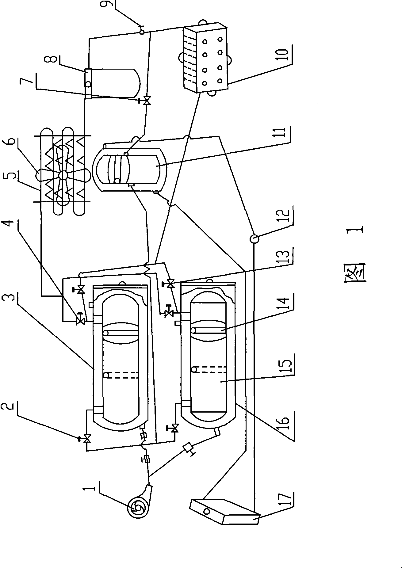 Adsorption refrigerating device adopting liquid-storing cartridge heater