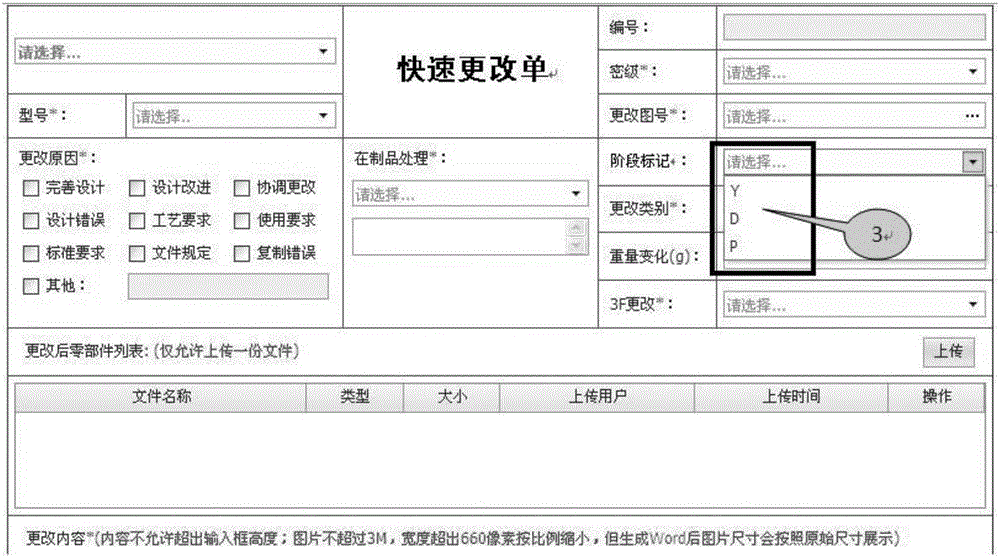 Aircraft product pattern changing category control method