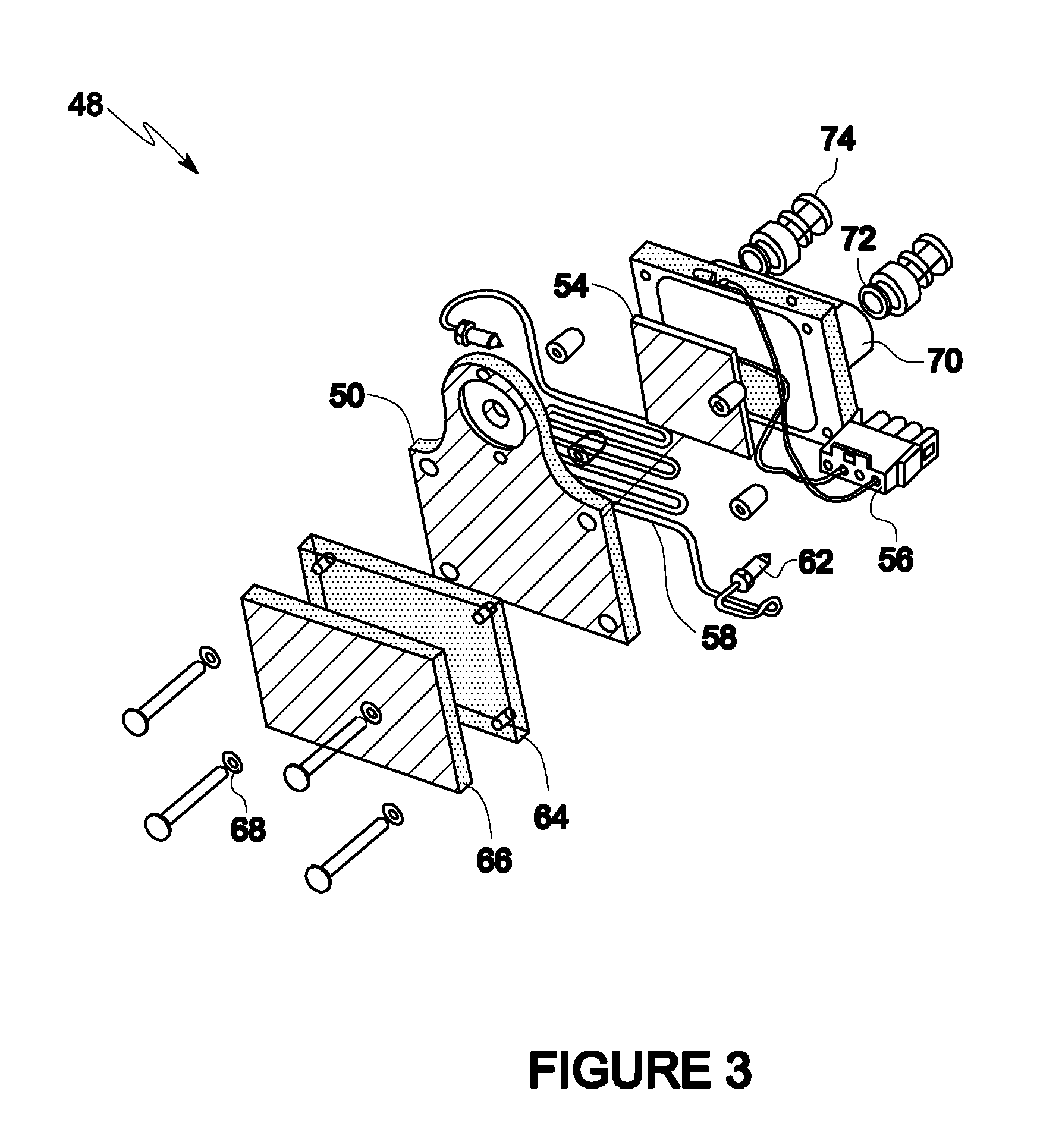 Efficient chiller for a supercritical fluid chromatography pump