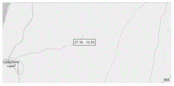 Drawing method for crescent dune map symbol based on sand ridge line