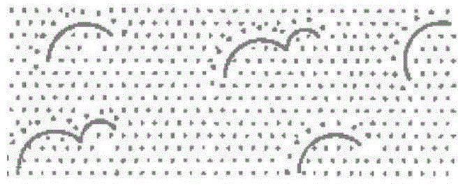 Drawing method for crescent dune map symbol based on sand ridge line