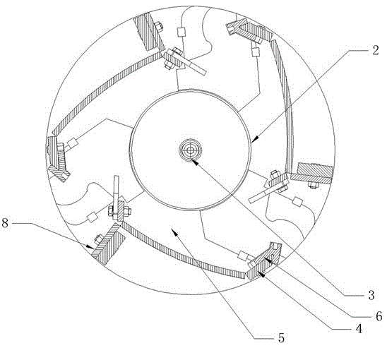 Impeller crushing machine