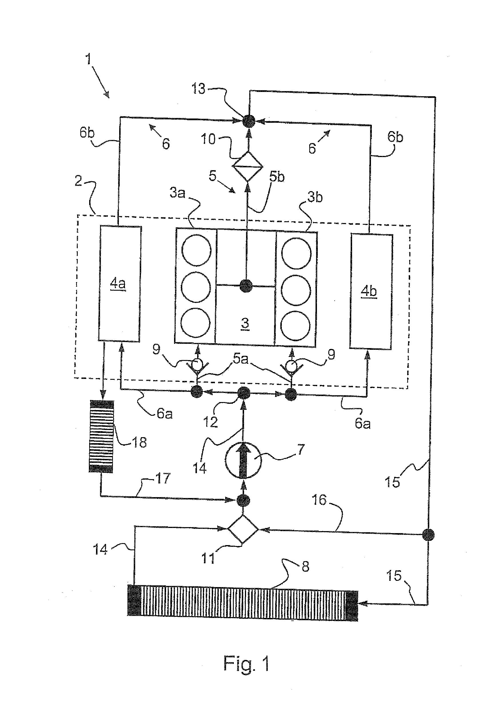 Coolant circuit for an internal combustion engine