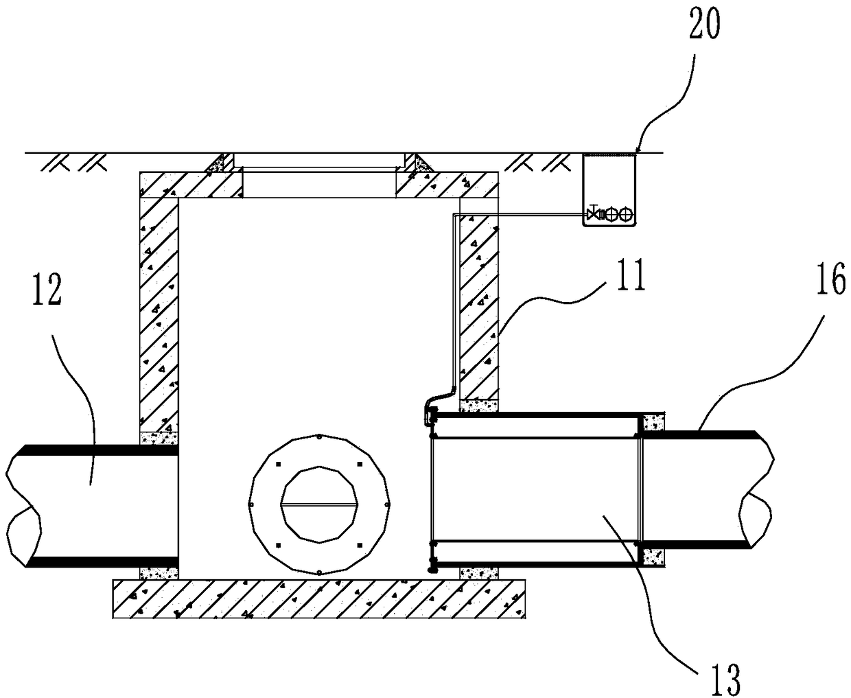 Effective drainage method and system for flow division well