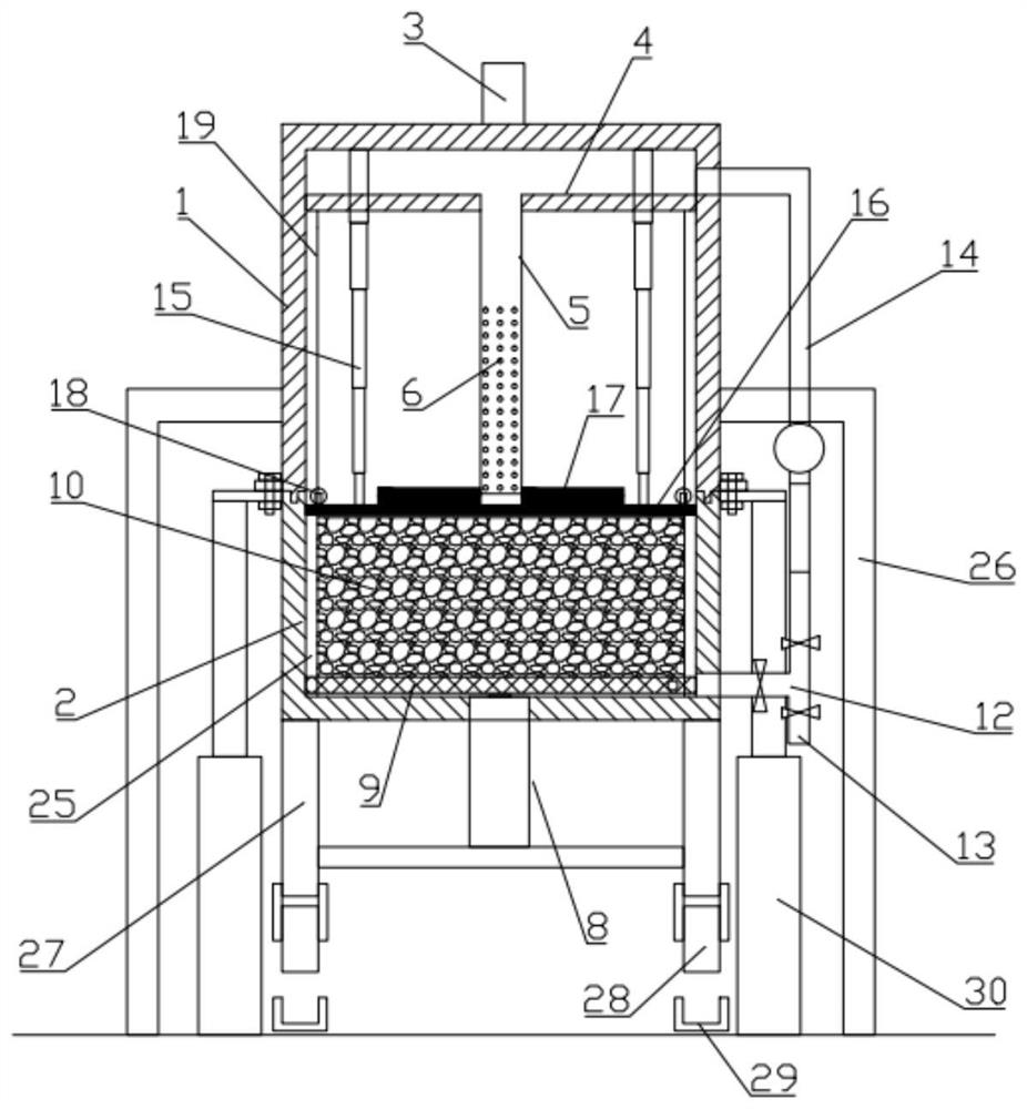 Radioactive wastewater treatment device