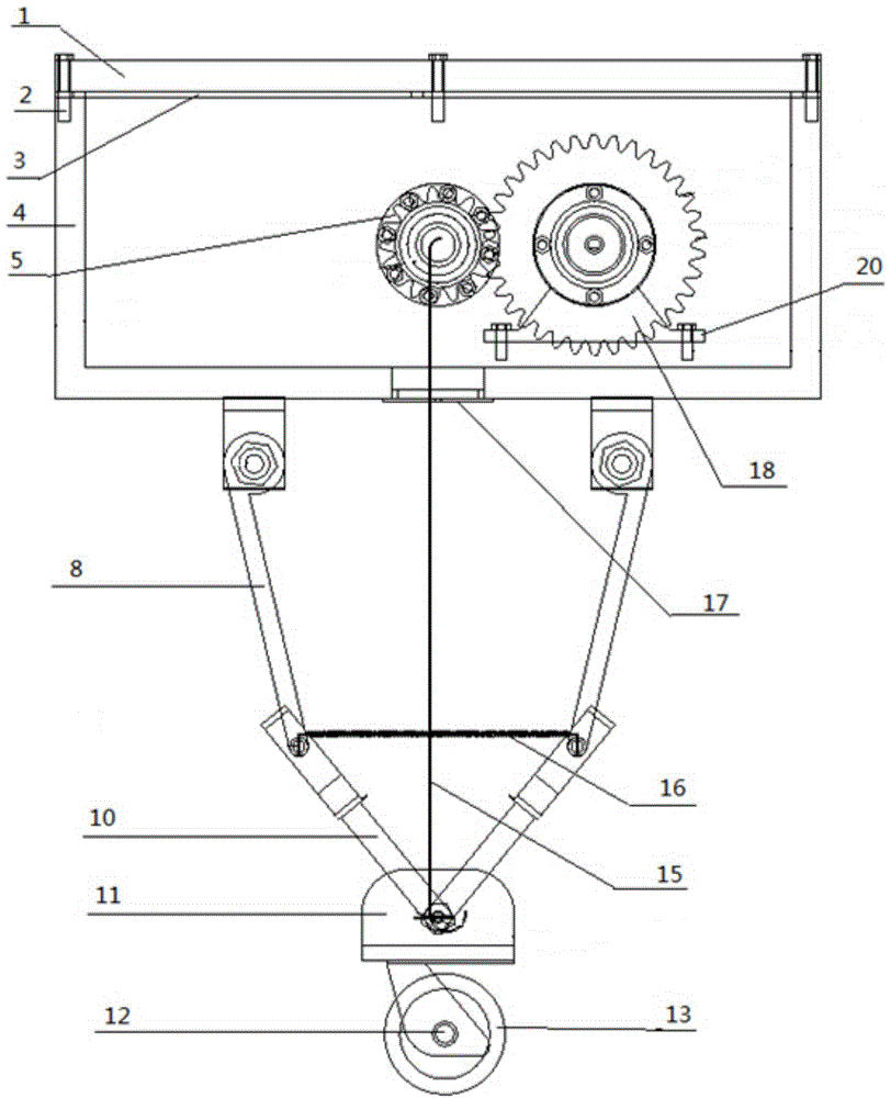 Device and method for automatically adjusting height of vehicle body of mobile robot