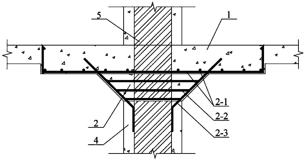 Method for constructing connection joint between flat slab and post cap in reverse construction method