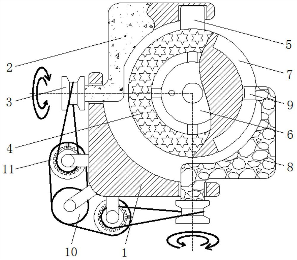 Built-in device capable of adjusting angle of camera