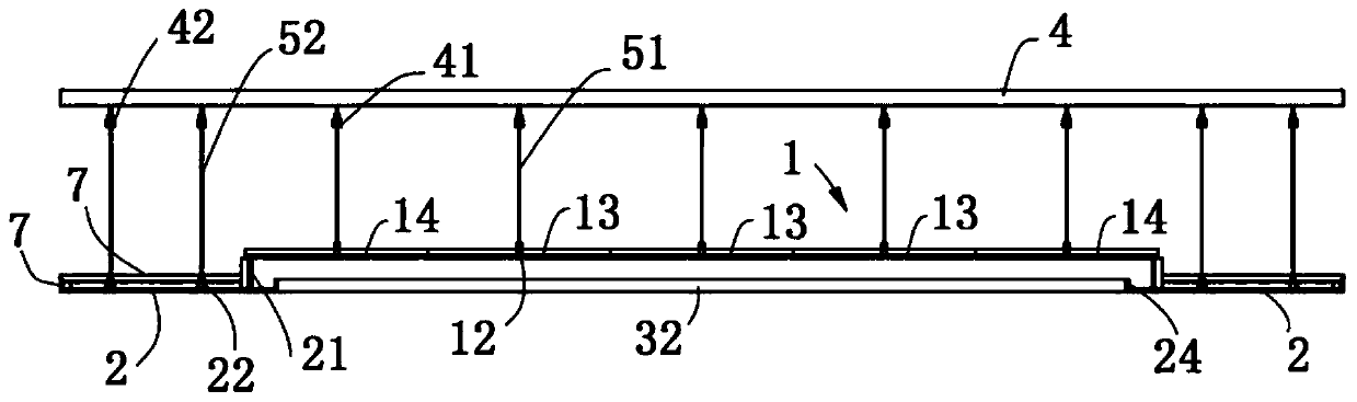 Assembled gypsum board ceiling system and lifting method