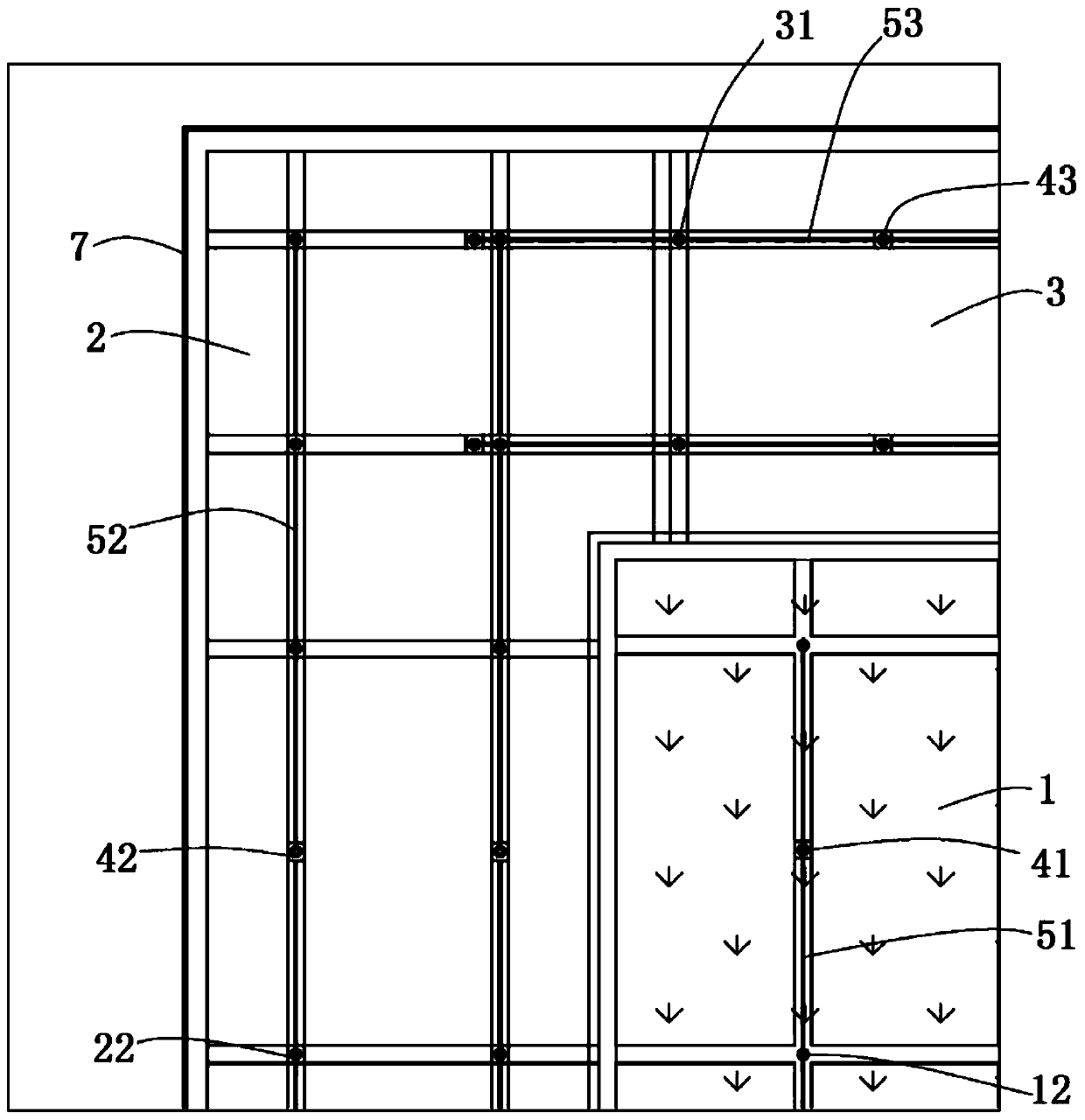 Assembled gypsum board ceiling system and lifting method