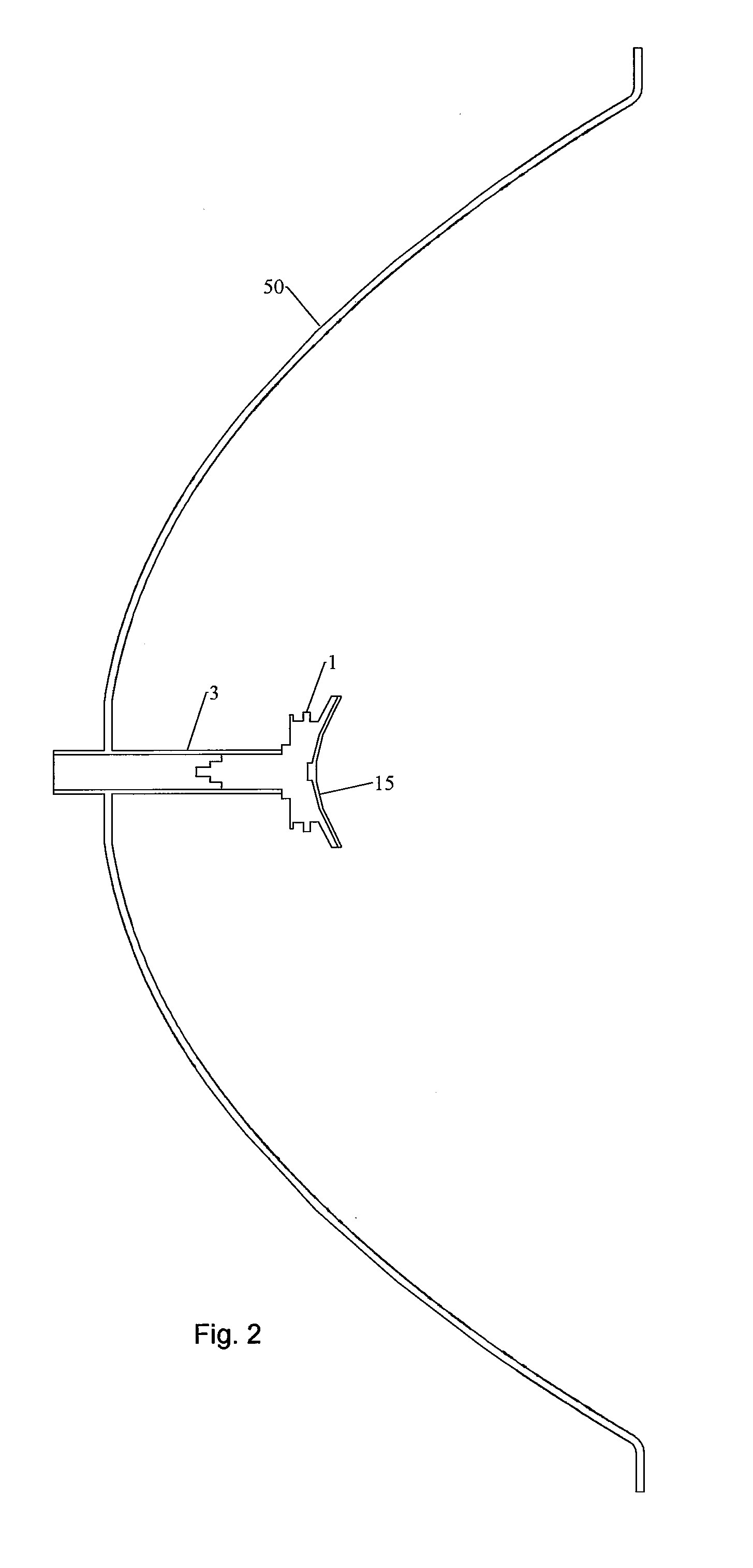 Controlled illumination dielectric cone radiator for reflector antenna