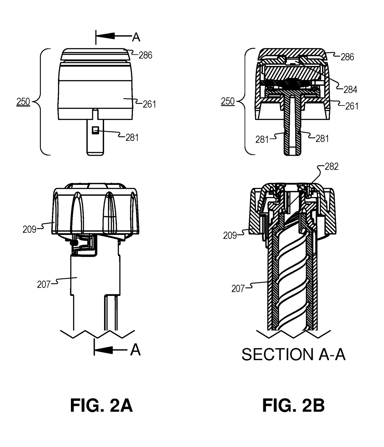 Dosage measurement system in a pen button