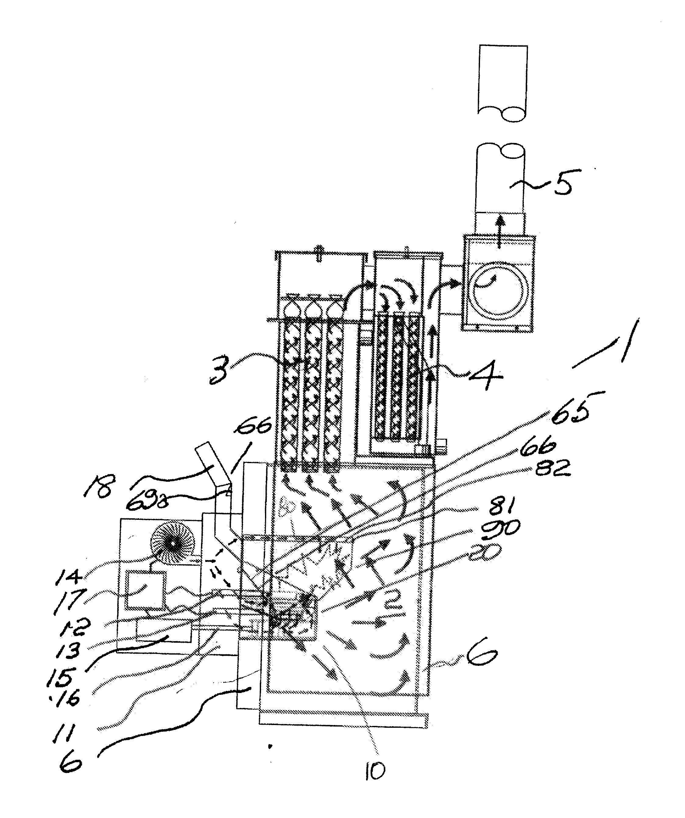 Enclosed granular fuel burning boiler