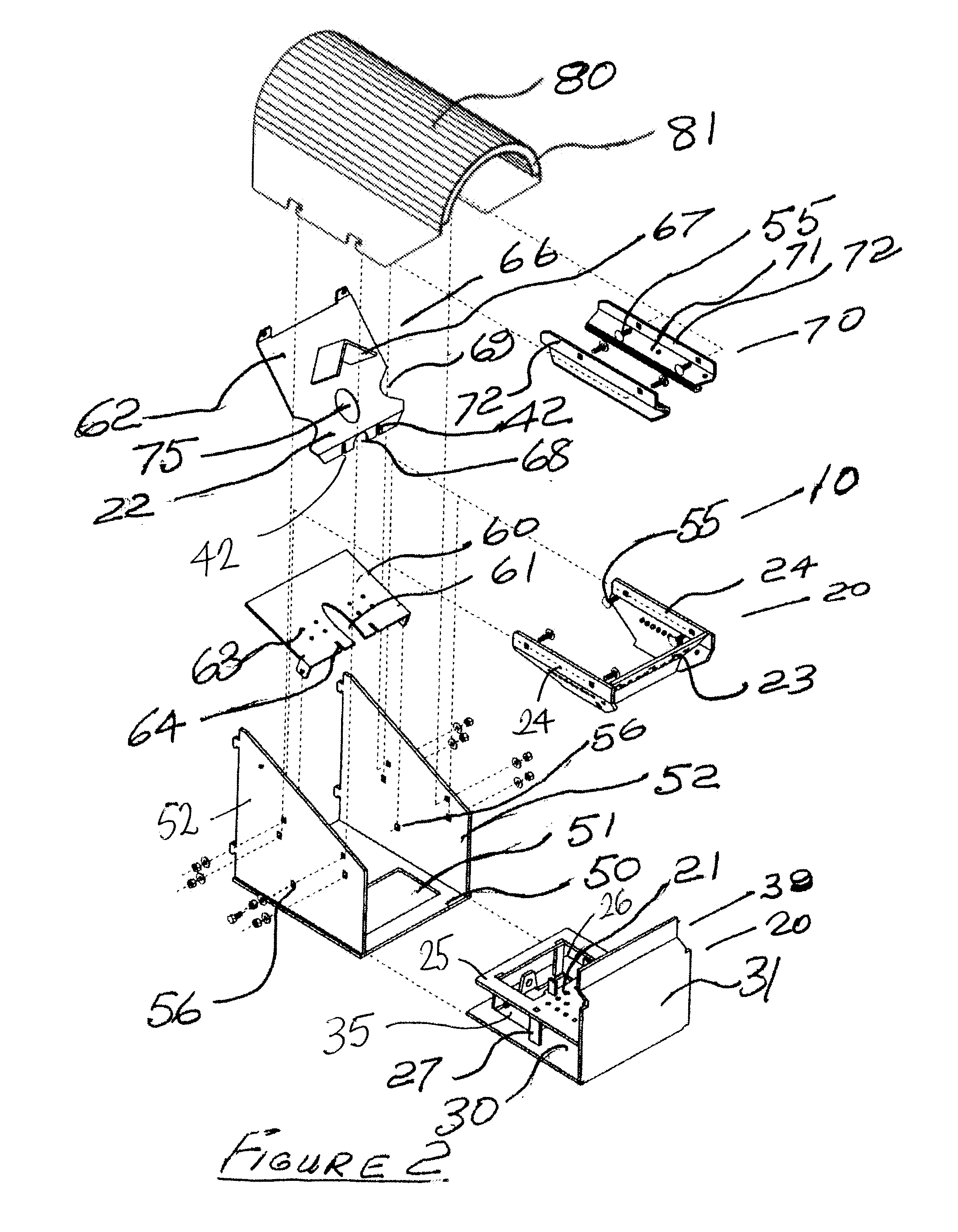 Enclosed granular fuel burning boiler