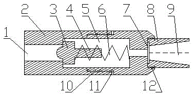 Single-hole linear jet flow mortar making nozzle