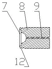 Single-hole linear jet flow mortar making nozzle