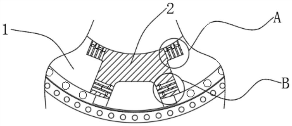 Fan brake disc in-cabin repairing method and structure