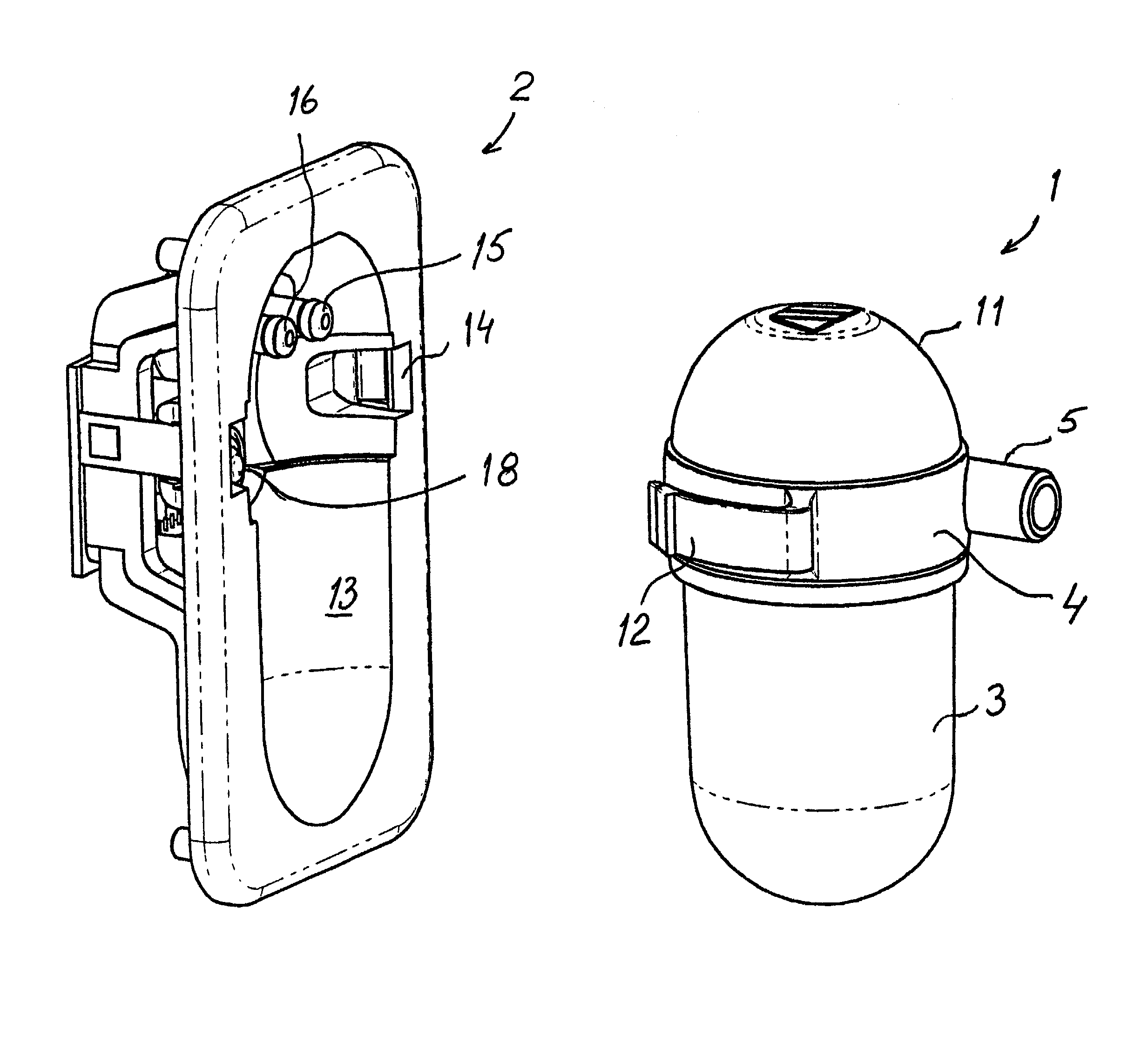 Liquid separator with holder unit