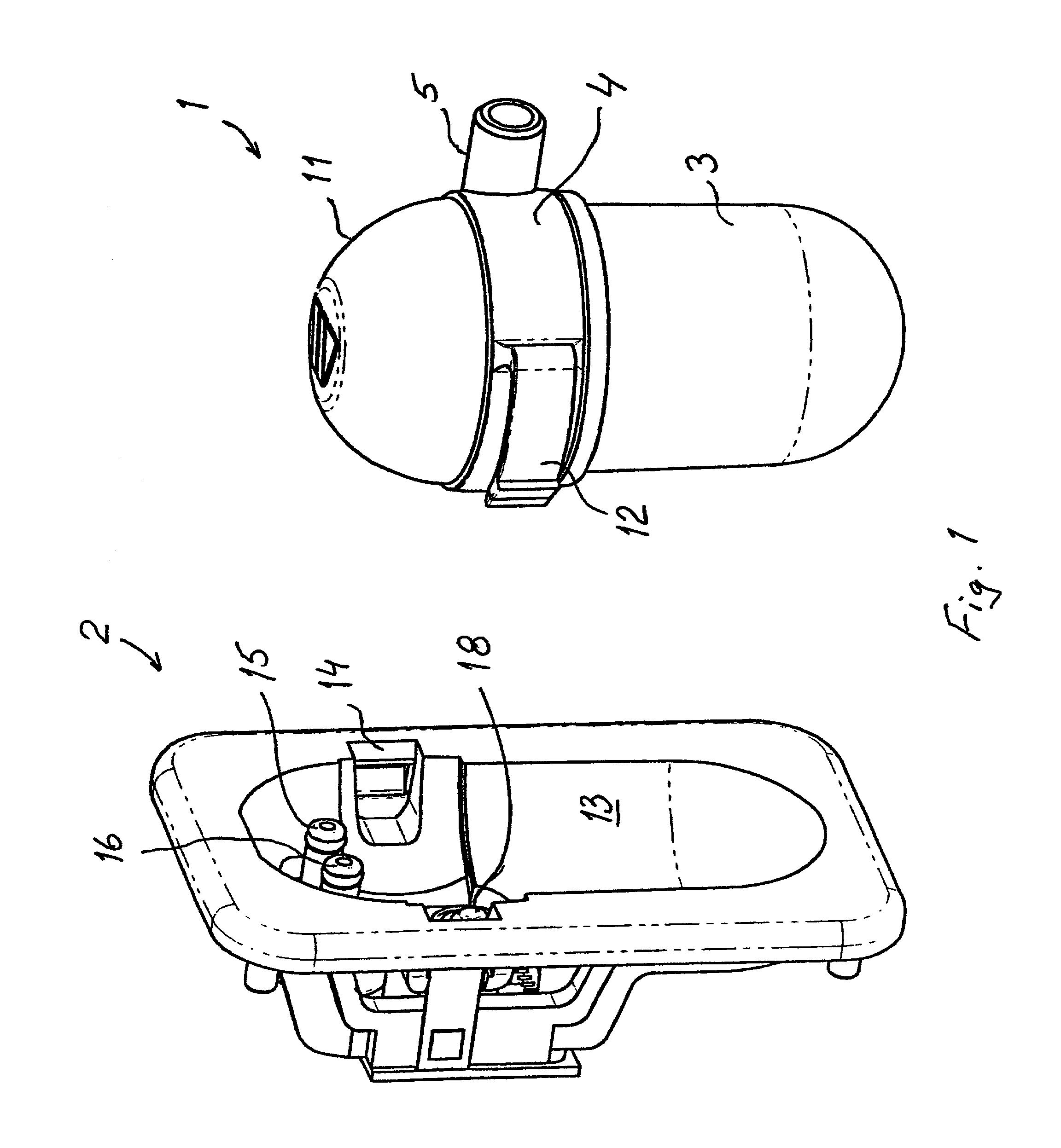 Liquid separator with holder unit