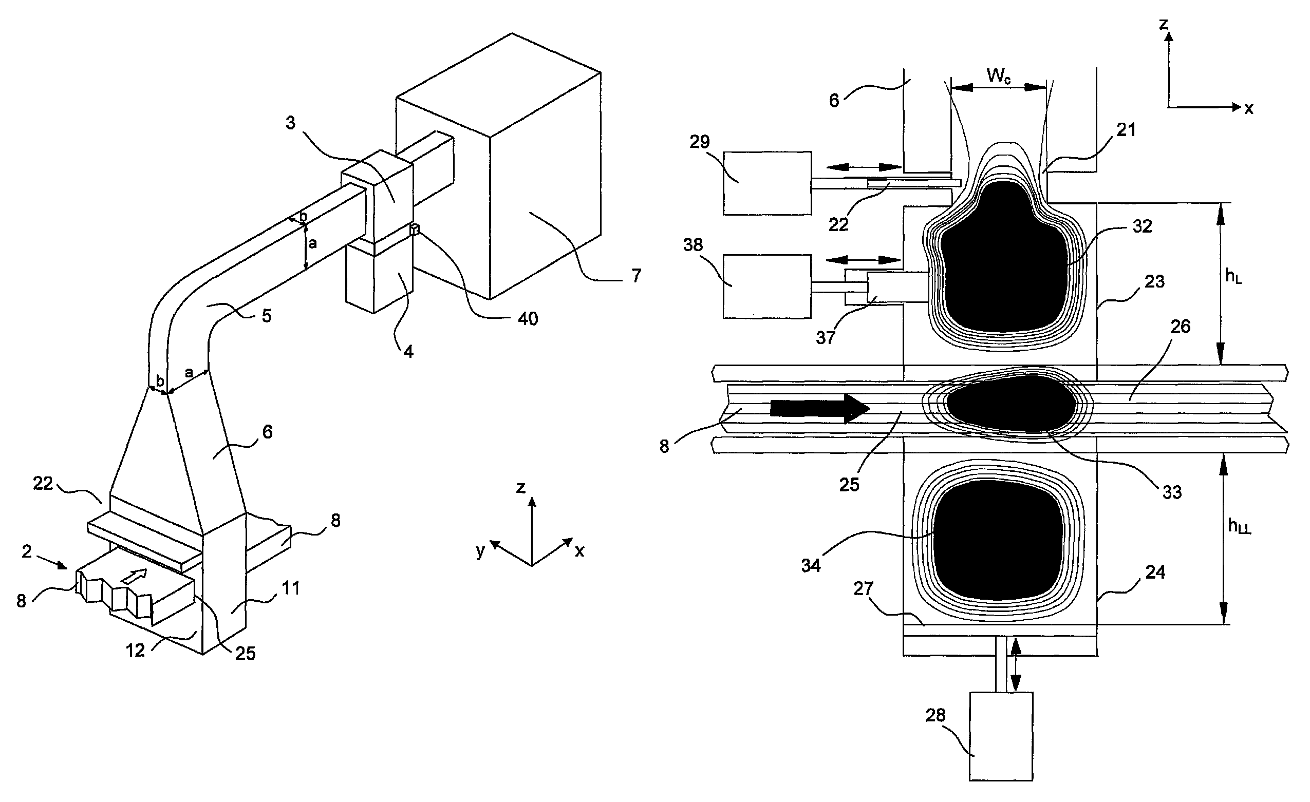 Apparatus for microwave heating of planar products