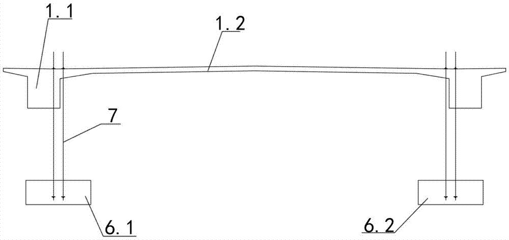 Combined construction method of cable-stayed bridge main beam and counterweight structure system of construction method