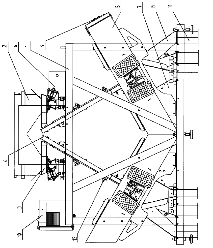 Two-sided material separation device