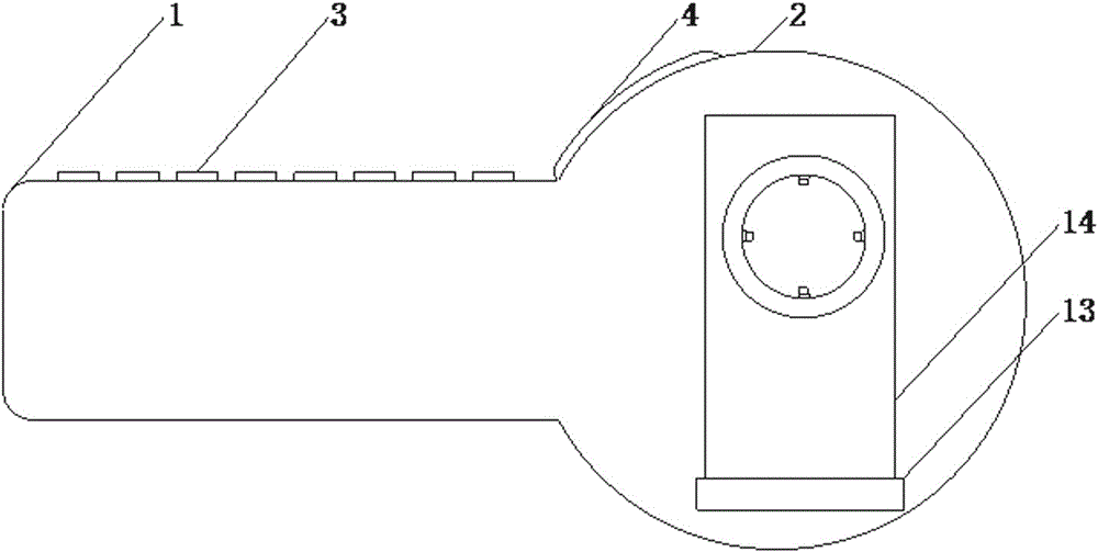 Carbon fiber composite core wire round inspection device and using method thereof