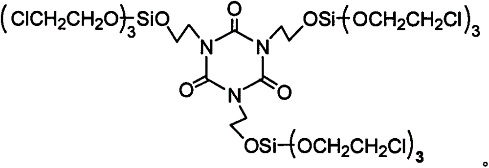 Flame retardant tris(hydroxyethyl) isocyanurate trisilicate ethyl chloride compound and preparation method thereof