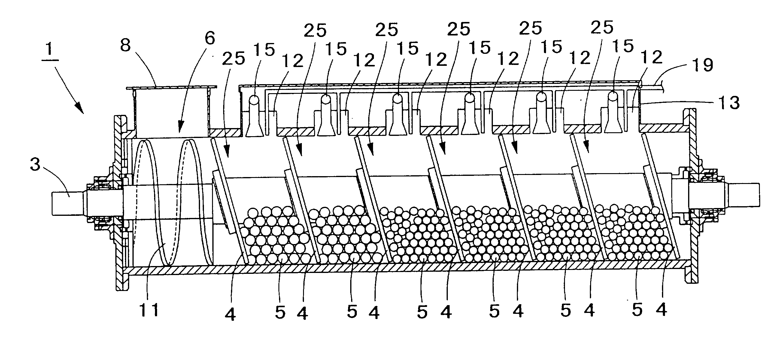 Fine powdered sand gathering system in dry condition