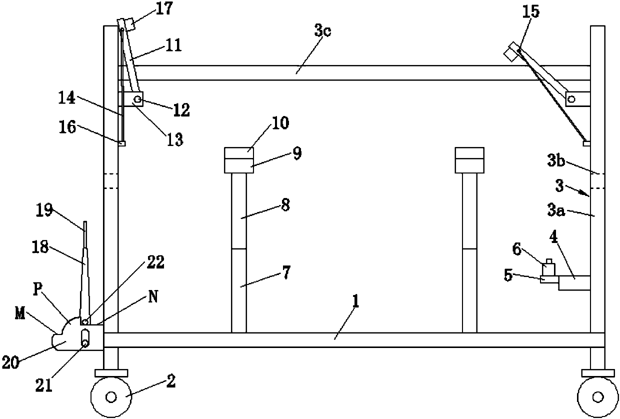 Transfer trolley for handling automobile rear axle assembly