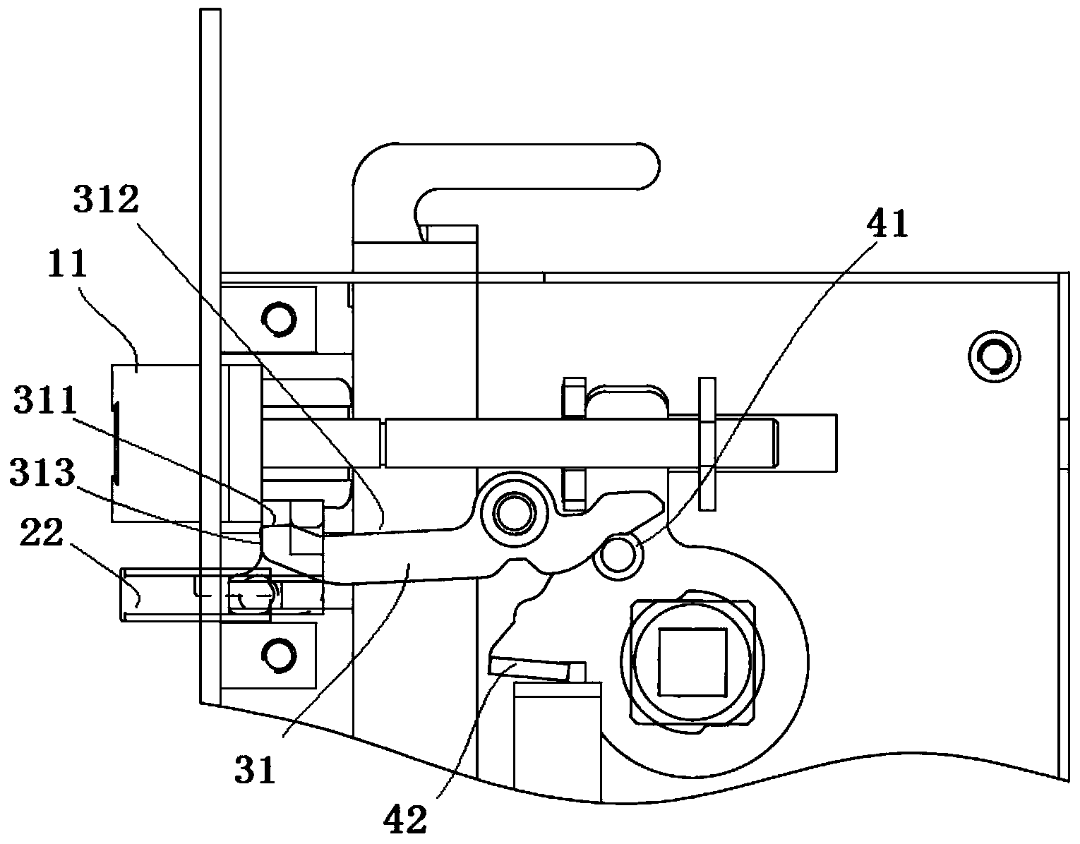 Door lock inserting prevention structure