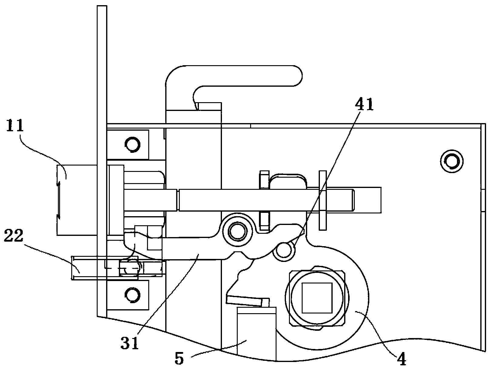 Door lock inserting prevention structure