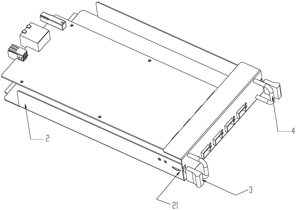 Pluggable lock-catch board card device