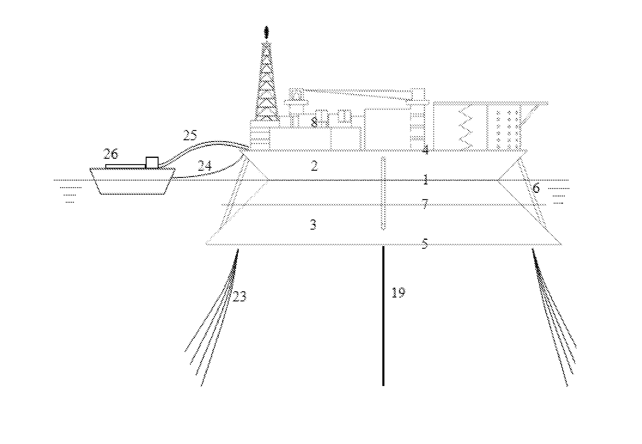 Butt joint octagonal frustum type floating production storage and offloading system