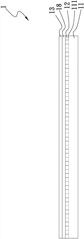 LED panel display structure