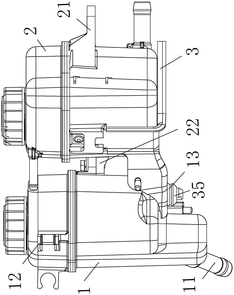 Hybrid vehicle expansion tank installation structure