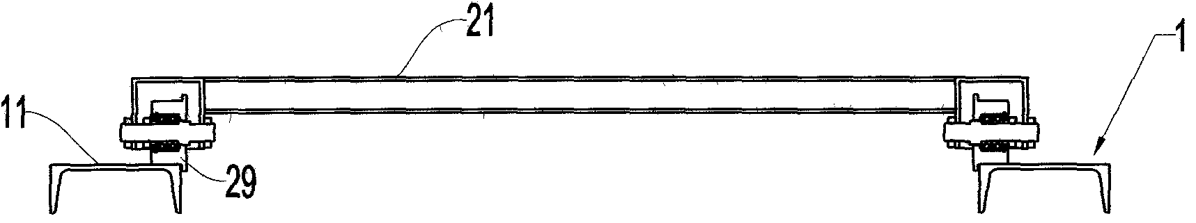 Mine track laying method and rock tunnel cutting machine