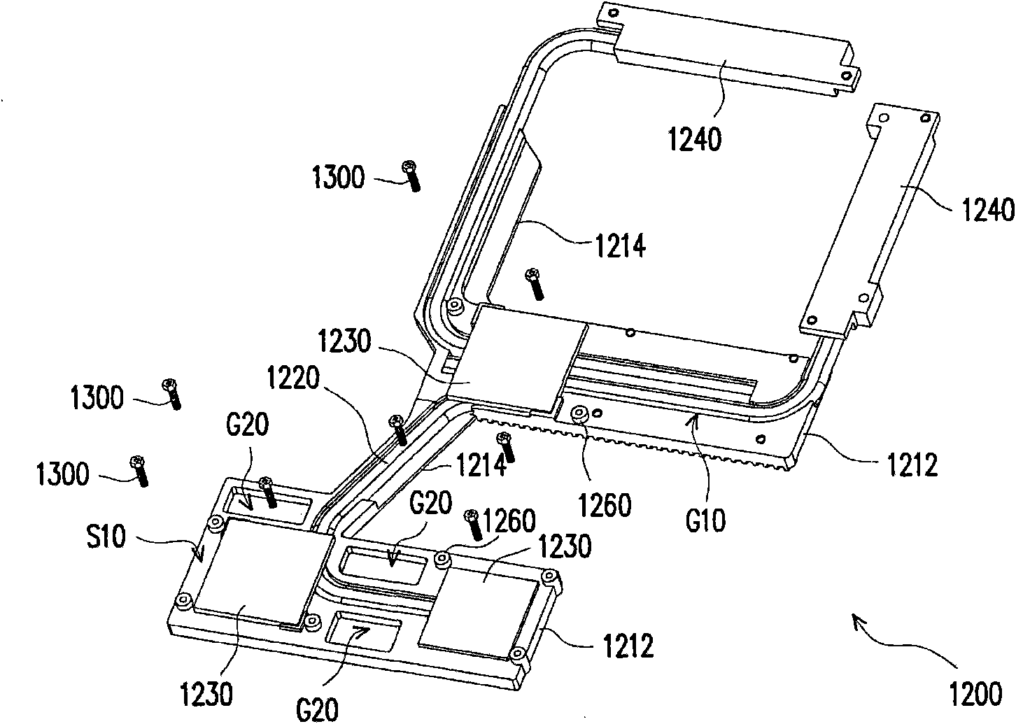 Radiating module and electronic device provided with same