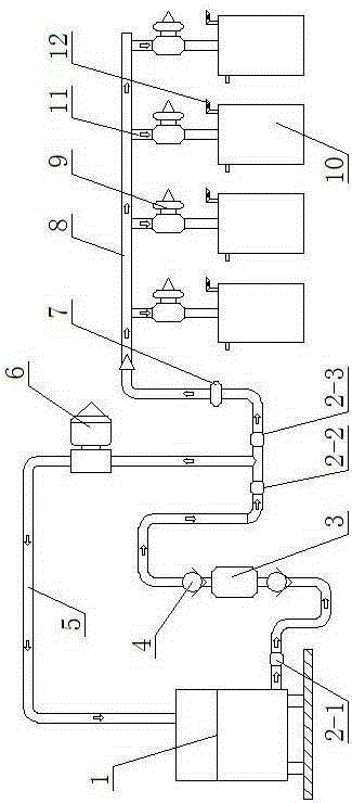 Optical fiber producing coating central concentrated feeding system