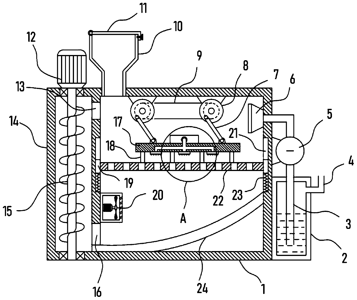 Agricultural product dampproof storage device