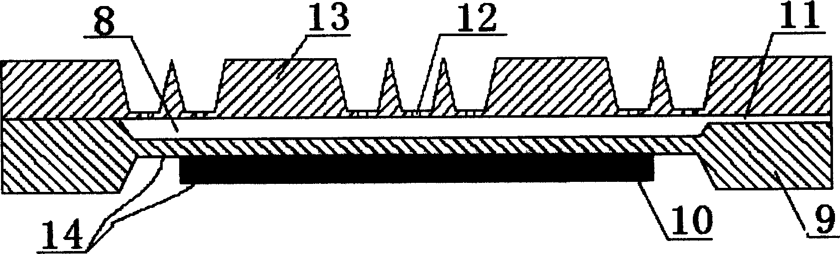 Optimized piezo driven micro spraying device and fabricating method