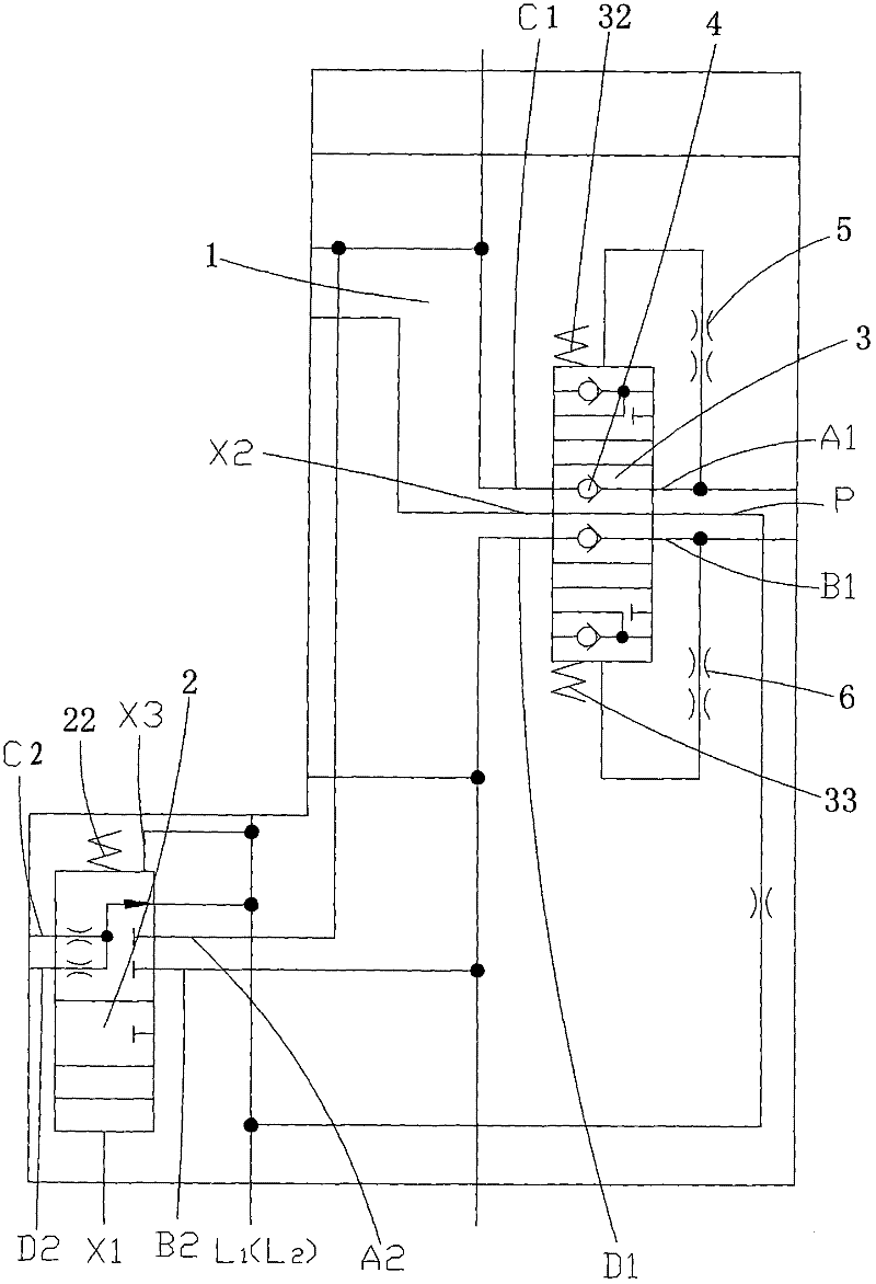 Balance speed regulating integrated valve