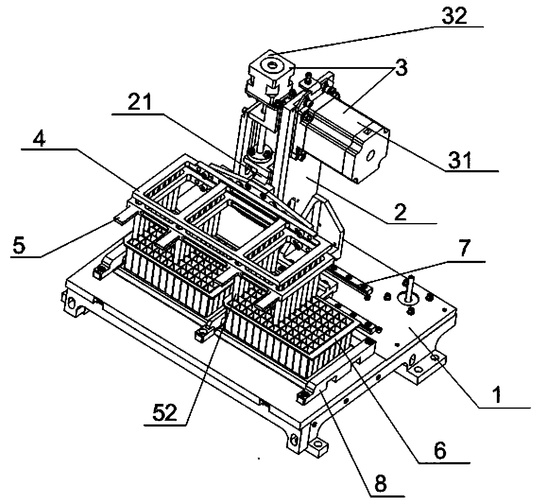 Nucleic acid extraction device capable of preventing cross-contamination