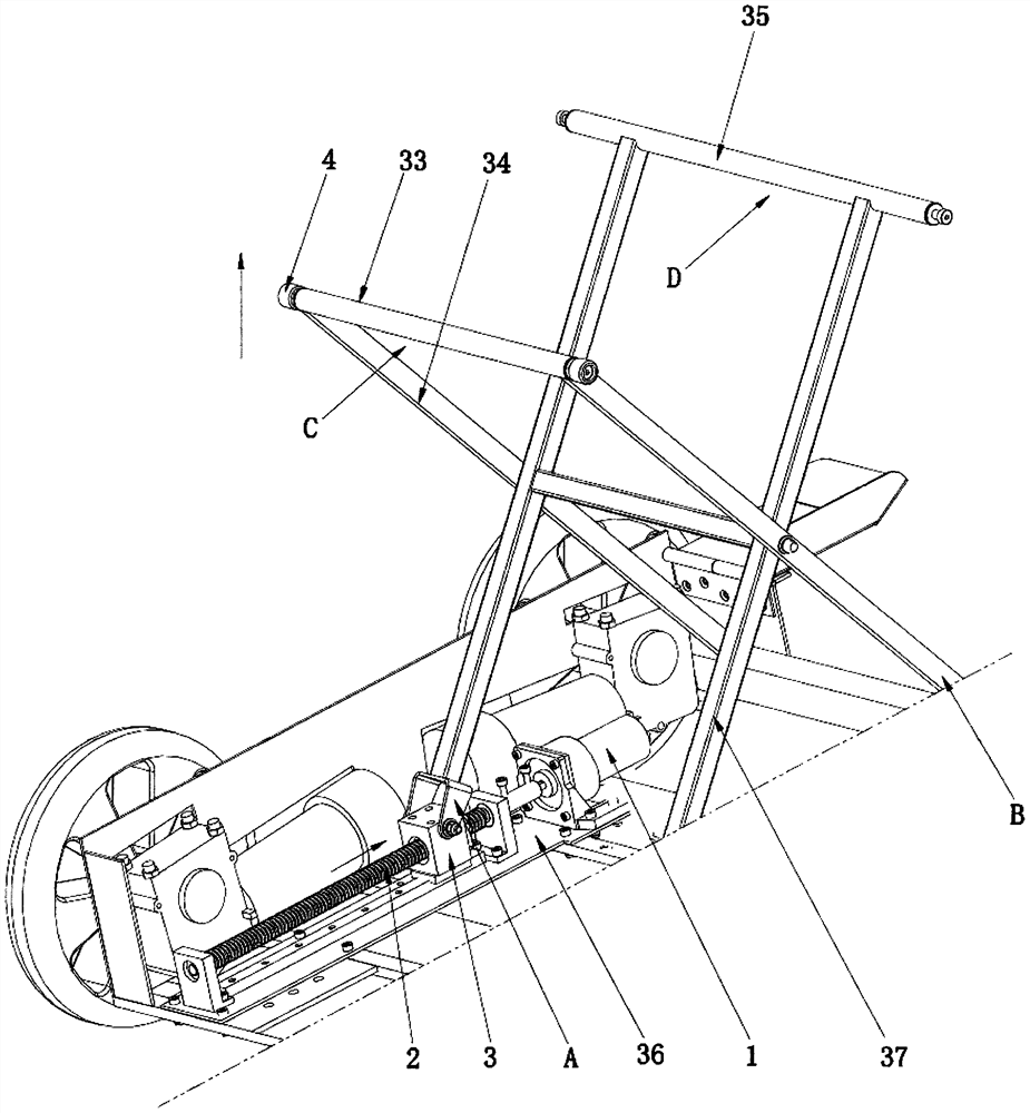 Electric folding wheelchair capable of going upstairs and downstairs