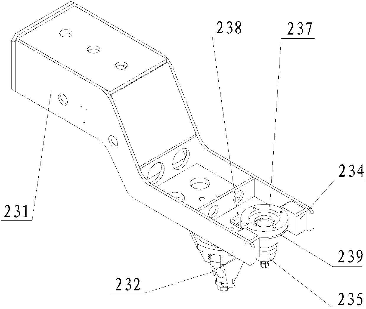 Accompanying tracking system for robot