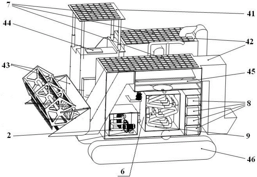 Environmental-friendly and energy-saving harvester with drying function