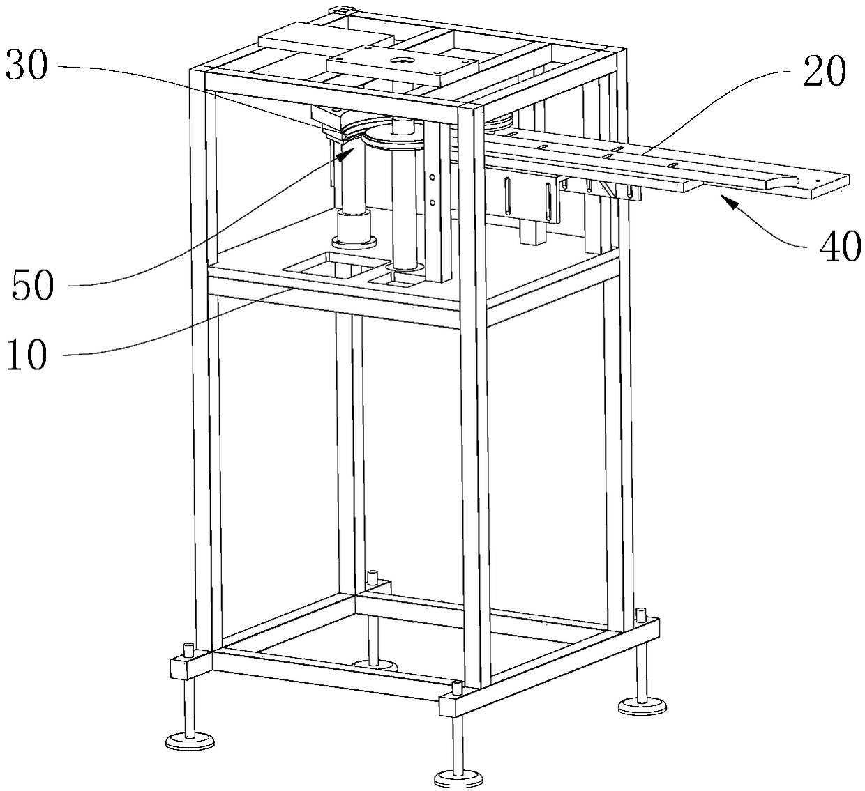 Automatic cutting-off device for bottle mouth residual materials