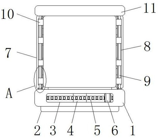 A new energy battery box with convenient disassembly and assembly